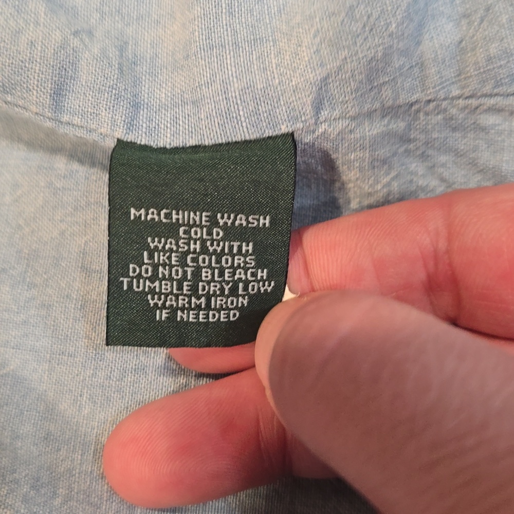 Ralph Lauren Patchwork Pinstripe Button Vest in Light Blue - Picture 3 of 5